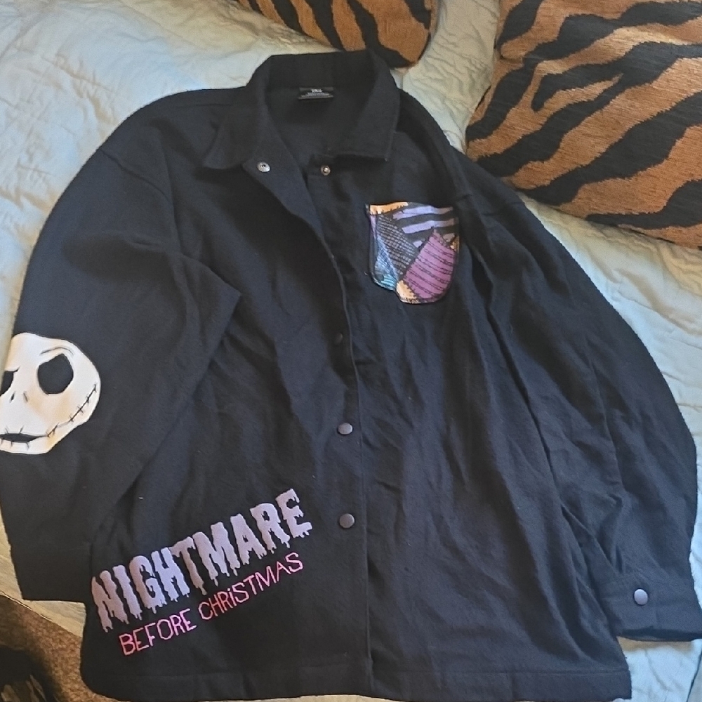 Disney The Nightmare Before Christmas Black Jacket with Purple Accent